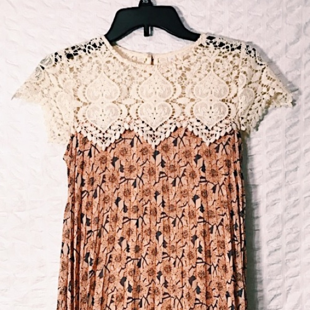 Floral Mini Ruffled Dress
